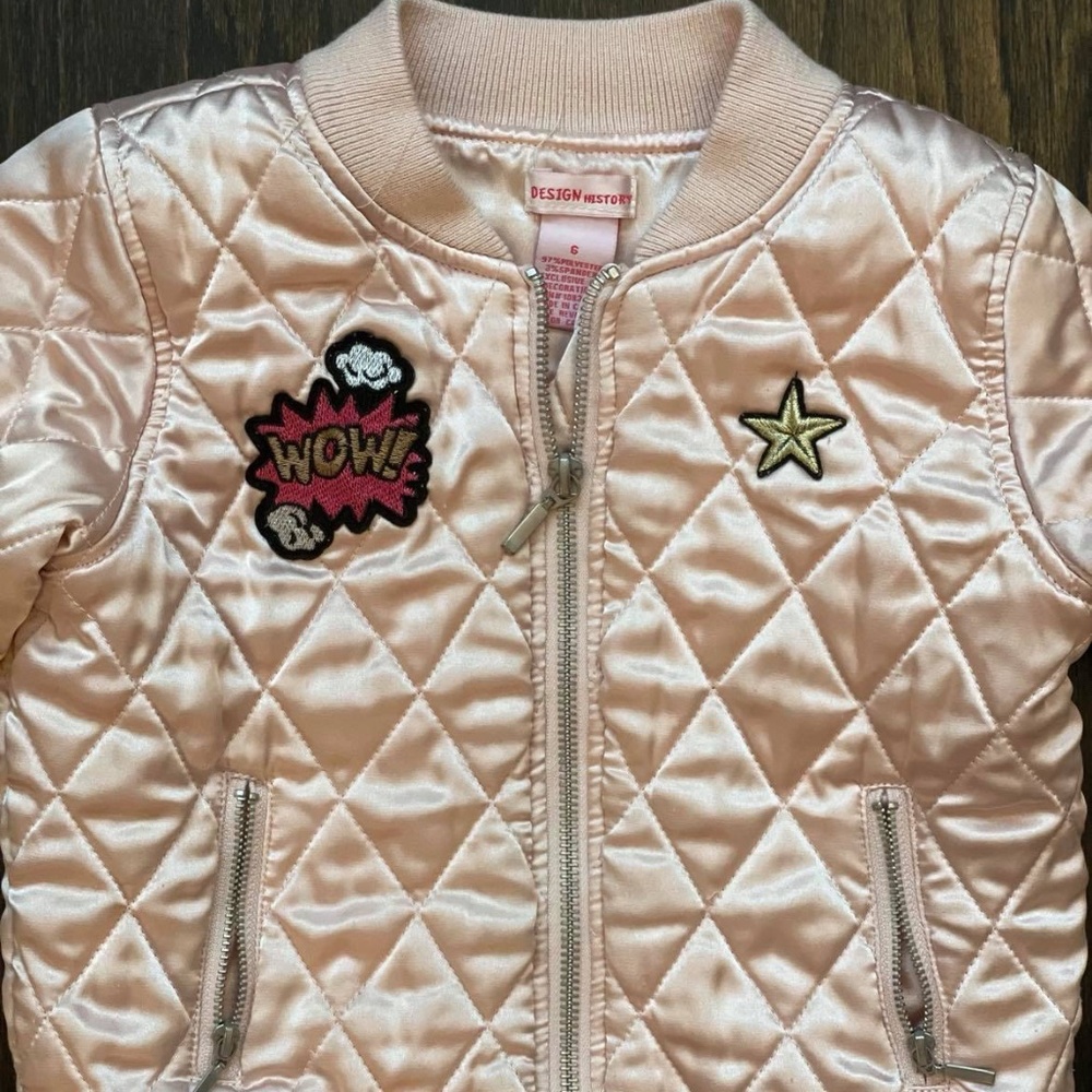 Design History quilted pink jacket